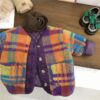 Wholesale 18M-7Y Toddler Girls Colourful Lattice Fur Co