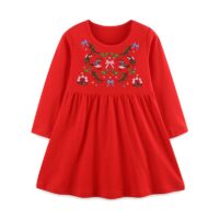 Wholesale 18M-7Y Toddler Girls Embroidered Floral Long