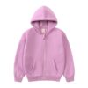 Wholesale 18M-8Y Kids Solid Color Zipper Hooded Sweatsh