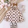 Wholesale 2-6Y Toddler Girls Polka Dots Hooded Jackets
