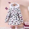 Wholesale 2-7Y Autumn And Winter Cartoon Hooded Thicken