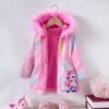 Wholesale 2-7Y Autumn And Winter Cartoon Hooded Thicken