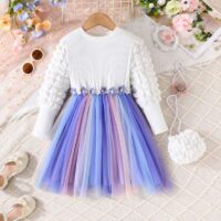 Wholesale 2-7Y Toddler Girls Cubic Flower Waistband Spl