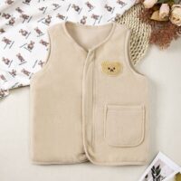 Wholesale 2-7Y Toddler Girls Polar Fleece Cartoon Bear