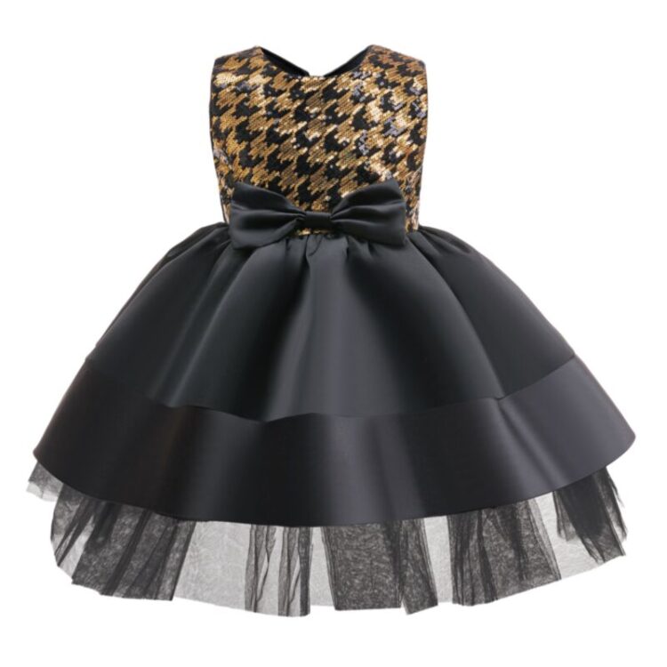 Wholesale 2-8Y Kids Girls Halloween Sequined Tulle Prin
