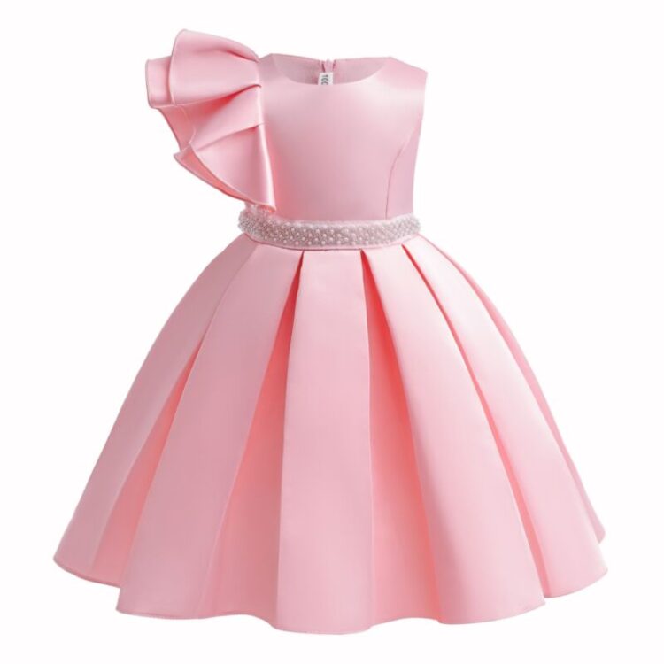 Wholesale 2-8Y Kids Girls Single-Side Lotus Leaf Sleeve