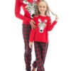 Wholesale 2 Pieces Christmas Pajama Set Zebra Top Match