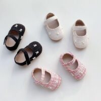 Wholesale 3-18M Baby Girls Pearl Rabbit Velcro Shoes Wh