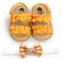 Wholesale 3-18M Baby Girls Polka Dot Soft Bottom Ruffle