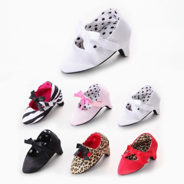 Wholesale 3-18M Leopard Stripes Baby Fashion High Heels
