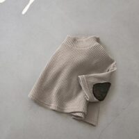 Wholesale 3-18M Waffle Print Texture Knitwear Long Slee