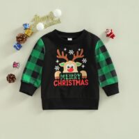 Wholesale 3-24M Baby Boy Christmas Cartoon Letter Deer