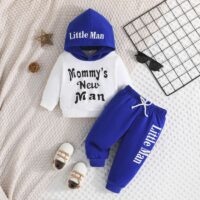 Wholesale 3-24M Baby Boys Letter Print Color Block Swea