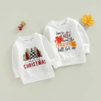Wholesale 3-24M Baby Christmas Maple Leaf Long Sleeve P