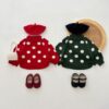 Wholesale 3-24M Baby Christmas Red And Green Polka Dot