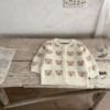 Wholesale 3-24M Baby Embroidered Bear Sweater Cardigan