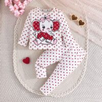 Wholesale 3-24M Baby Girls Elephant Print Long-Sleeved