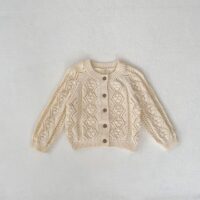 Wholesale 3-24M Baby Girls Hollow Knitted Solid Color S
