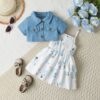 Wholesale 3-24M Baby Girls Short Cardigan Tops Printed