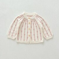 Wholesale 3-24M Baby Hand Hook Puff Cardigan Knitted Sw