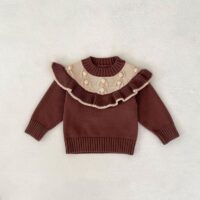 Wholesale 3-24M Baby Handmade Ball Crochet Pullover Kni