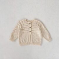 Wholesale 3-24M Baby Hollow Long Sleeve Knitted Jackets