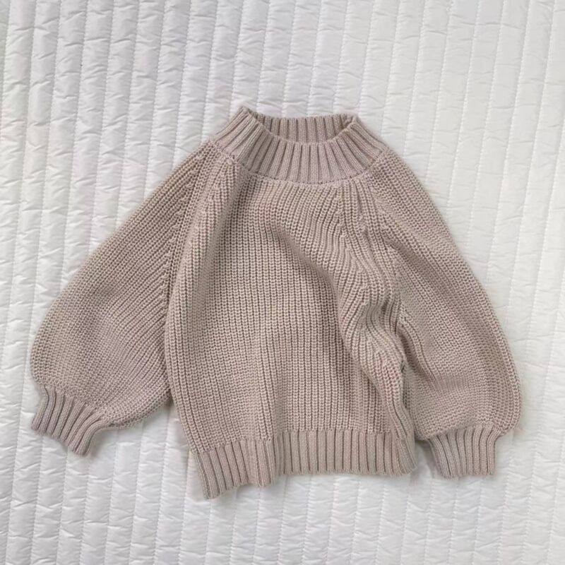 Wholesale 3-24M Baby Knitted Sweater Half Turtleneck Lo
