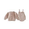 Wholesale 3-24M Baby Long Sleeve Cardigan Suspender Sho