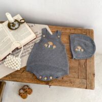 Wholesale 3-24M Baby Mushroom Embroidered Bodysuit or H