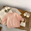Wholesale 3-24M Baby Puff Point Long Sleeve Pullover Kn