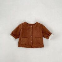 Wholesale 3-24M Baby Round Neck Cardigan Winter Corduro