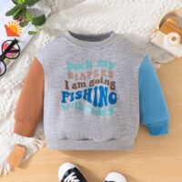 Wholesale 3-24M Baby Round Neck Pullover Sweatshirts Wi