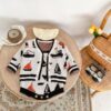 Wholesale 3-24M Baby Sweater Set Sailboat Jacquard Knit