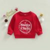 Wholesale 3-24M Christmas Print Santa Claus Long Sleeve