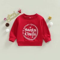 Wholesale 3-24M Christmas Print Santa Claus Long Sleeve