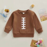 Wholesale 3-24M Line Print Round Neck Pullover Tops Bab