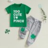 Wholesale 3M-3Y Baby Boys Sets Letter Print Short Sleev