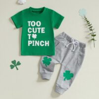 Wholesale 3M-3Y Baby Boys Sets Letter Print Short Sleev