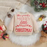 Wholesale 3M-3Y Baby Merry Christmas Letter Sweatshirts