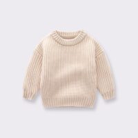 Wholesale 3M-6Y Toddler Girl & Boy Long Sleeve Solid Co