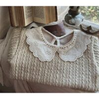 Wholesale 6-24M Lace Clooar Knitwear Texture Long Sleev