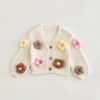 Wholesale 6M-3Y Baby Flower Sweater Cardigan Wholesale
