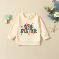 Wholesale 6M-3Y Baby Girls Big Sister Letter Sweatshirt