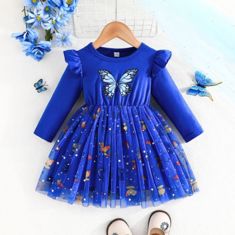 Wholesale 6M-3Y Baby Girls Butterfly Element Printed Pa