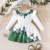 Wholesale 6M-3Y Baby Girls Floral Long Sleeve Print Cas