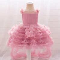 Wholesale 6M-3Y Baby Girls Party Sleeveless Mesh Traili
