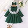 Wholesale 6M-3Y Baby Girls Solid Color Butterfly Long S