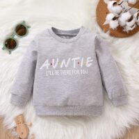 Wholesale 6M-3Y Letter Print Solid Color Long Sleeve To