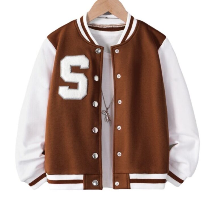 Wholesale 7-12Y Kids Baseball Long-Sleeved Lettering Pa