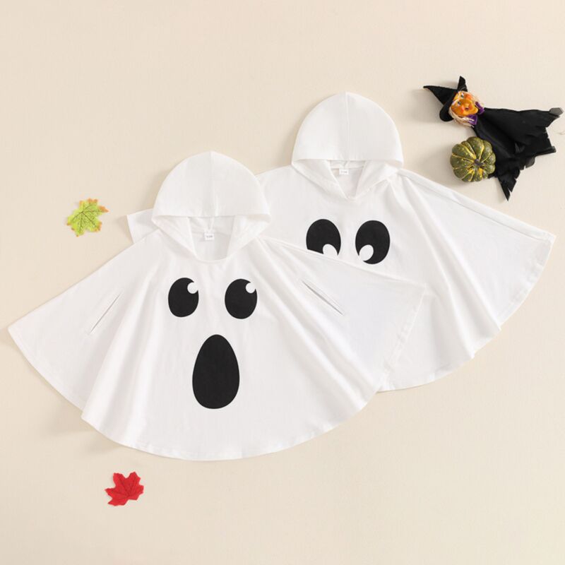 Wholesale 9M-4Y Halloween Smiley Ghost Cape Party Cospl